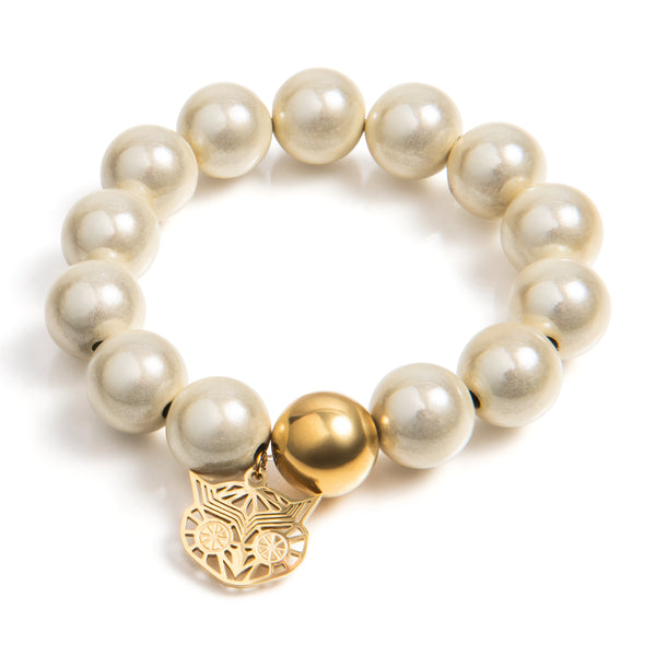 Kralen armband | Go-Nuts | 316L Staal | 3D kraal | Handgemaakt