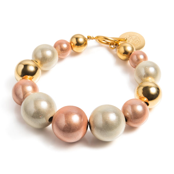 Kralen armband | Athene | 316L Staal | 3D kraal | Handgemaakt