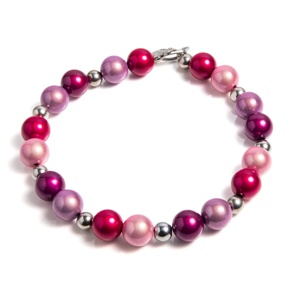 Kralen ketting | Barcelona | 316L Staal | 3D kraal | Handgemaakt