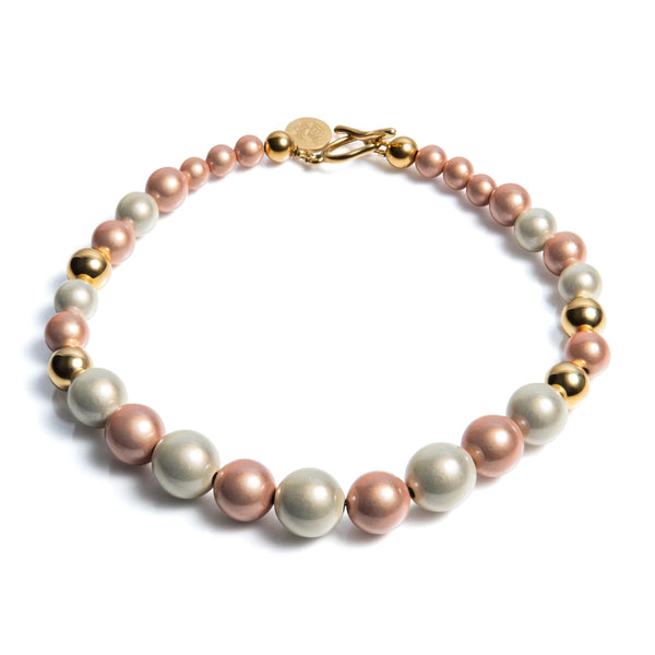 Kralen ketting | Belize | 316L Staal | 3D kraal | Handgemaakt