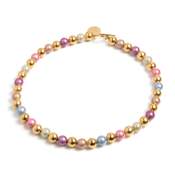 Kralen ketting | Bilbao | 316L Staal | 3D kraal | Handgemaakt