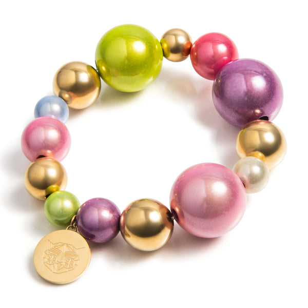 Kralen armband | Florence | 316L Staal | 3D kraal | Handgemaakt