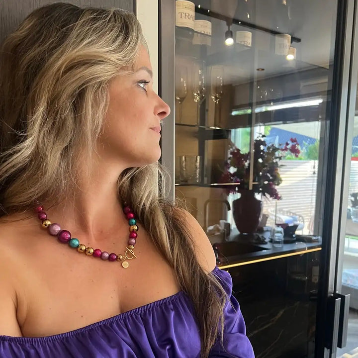 Luxe ketting van Lemon Luxury, voor een luxe uitstraling. Gemaakt van unieke en kwalitatieve materialen. Gemaakt op te dragen en te blijven. Komt in een prachtige cadeauverpakking.