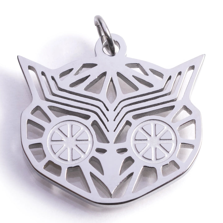 Lemon Luxury logo in de vorm van een uil gemaakt van chirurgisch en hypoallergeen staal