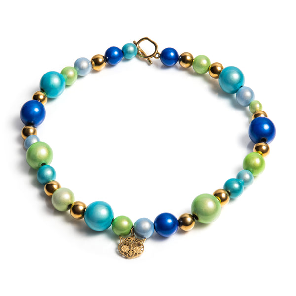 Kralen ketting | Malediven | 316L Staal | 3D kraal | Handgemaakt