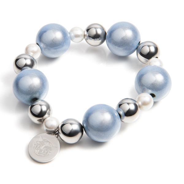 Kralen armband | Malibu | 316L Staal | 3D kraal | Parels | Handgemaakt