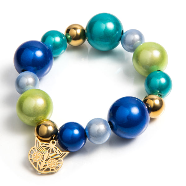 Kralen armband | Mauï | 316L Staal | 3D kraal | Handgemaakt