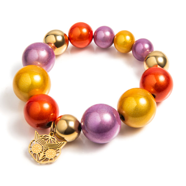 Kralen armband | Miami | 316L Staal | 3D kraal | Handgemaakt
