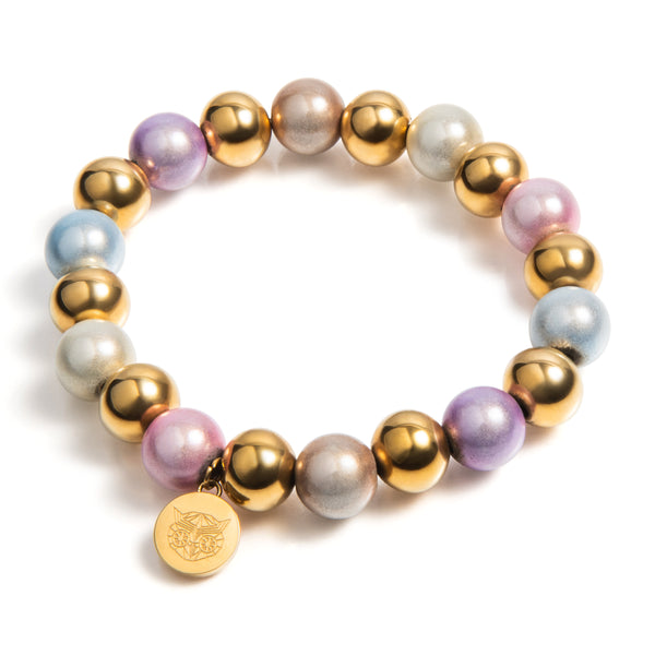 Kralen armband | Paris | 316L Staal | 3D kraal | Handgemaakt | 10 mm