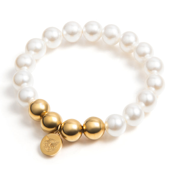 Kralen armband | Riga | 316L Staal | 3D kraal | Parels | Handgemaakt
