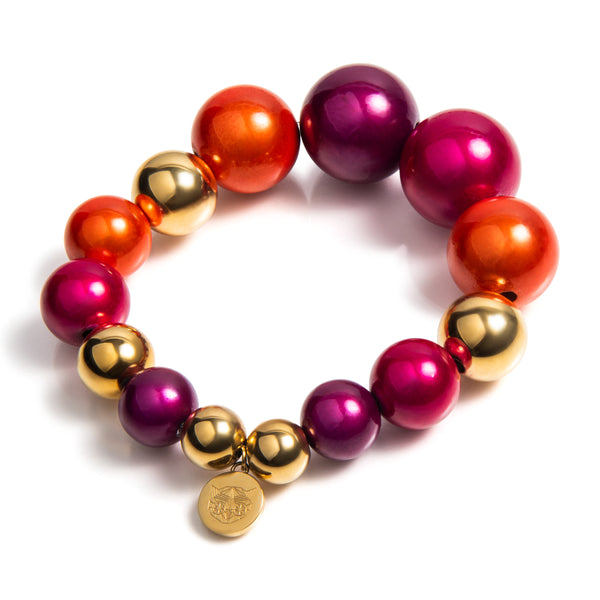 Kralen armband | Saba | 316L Staal | 3D kraal | Handgemaakt