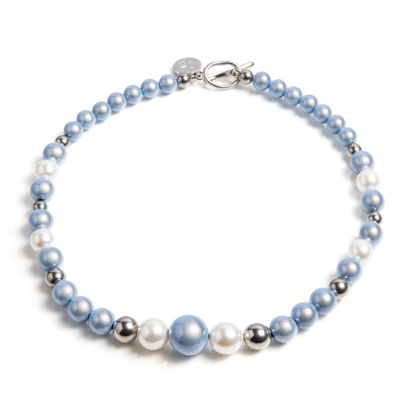 Kralen ketting | Skye | 316L Staal | 3D kraal | Parels | Handgemaakt