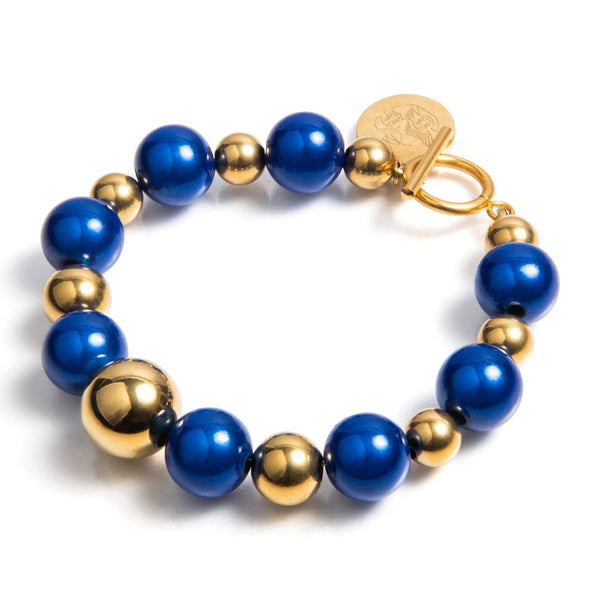 Kralen armband | St. Lucia | 316L Staal | 3D kraal | Handgemaakt