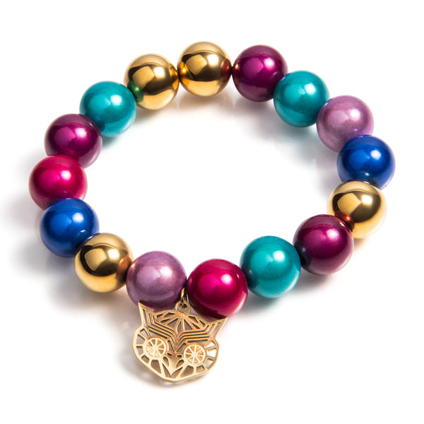 Kralen armband | Vienna | 316L Staal | 3D kraal | Handgemaakt | 12mm